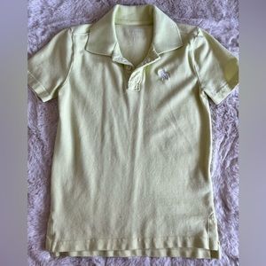 Abercrombie polo.  Boys 5/6.  Pale neon yellow.